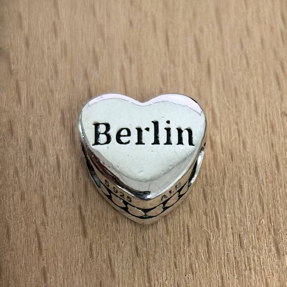 Pandora Berlin Charm Travel Pendant, S925 Silver Jewelry - Picture 2 of 4